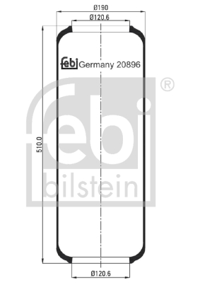 Пневморесори FB 20896 для SCANIA 3 - series bus L 113 CLB